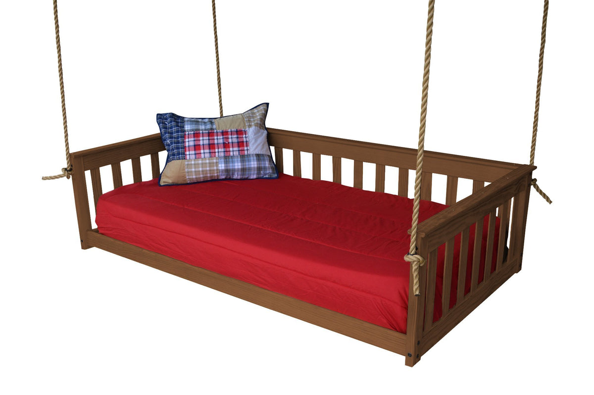 A &amp; L Furniture VersaLoft Mission Hanging Daybed with Rope Daybed Twin / Unfinished