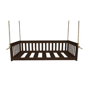 A & L Furniture VersaLoft Mission Hanging Daybed with Rope Daybed Twin / Unfinished