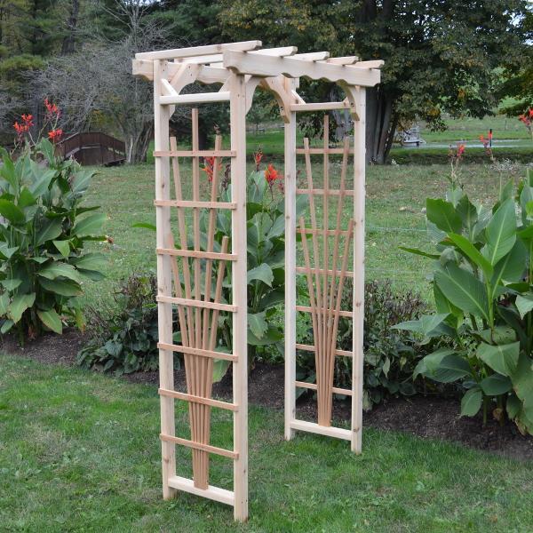 A & L Furniture Western Red Cedar Concord Arbor Porch Swing Stands 3ft / Unfinished