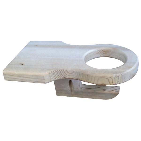 A & L Furniture Western Red Cedar Cupholder Cup Holders Unfinished