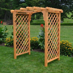 A & L Furniture Western Red Cedar Jamesport Arbor