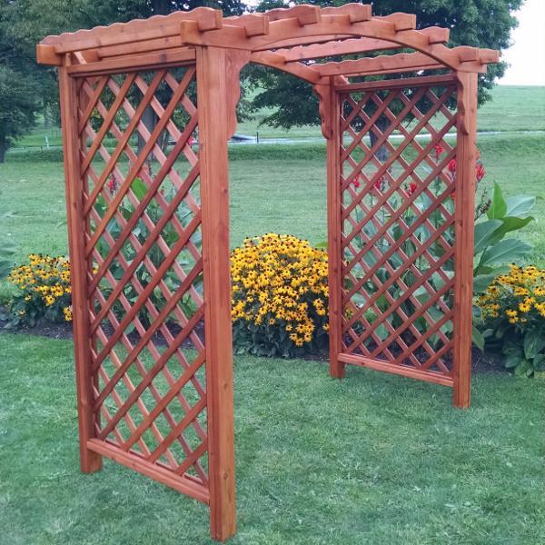 A &amp; L Furniture Western Red Cedar Jamesport Arbor