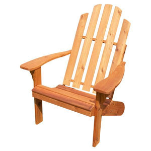 A & L Furniture Western Red Cedar Kennebunkport Adirondack Chair Adirondack Unfinished