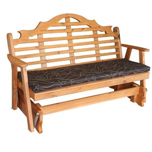 A & L Furniture Western Red Cedar Marlboro Glider Glider 4ft / Unfinished