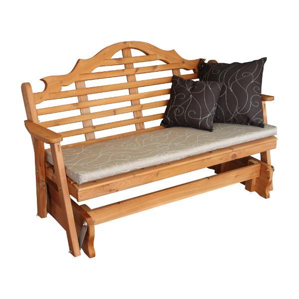 A &amp; L Furniture Western Red Cedar Marlboro Glider Glider 4ft / Unfinished