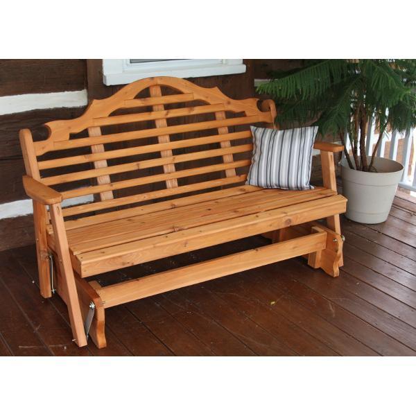 A &amp; L Furniture Western Red Cedar Marlboro Glider Glider 4ft / Unfinished