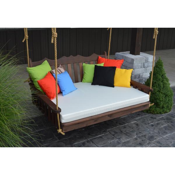 A &amp; L Furniture Western Red Cedar Royal English Garden Swingbed Swing Beds 4ft / Unfinished