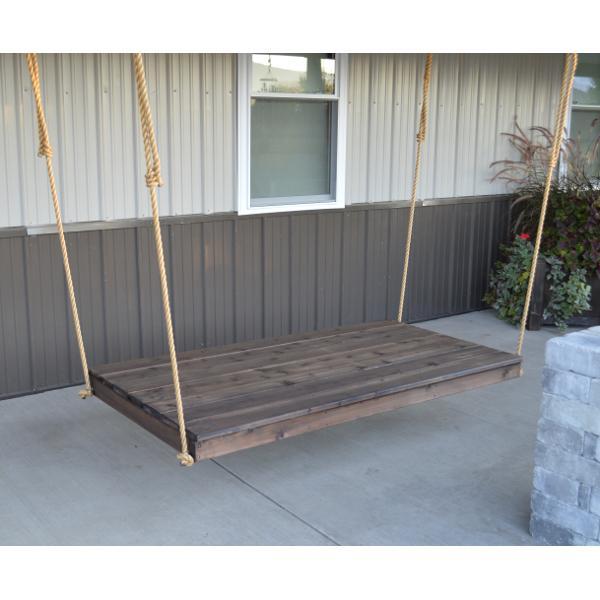 A &amp; L Furniture Western Red Cedar Twin Mattress Newport Bed Swing Beds Unfinished