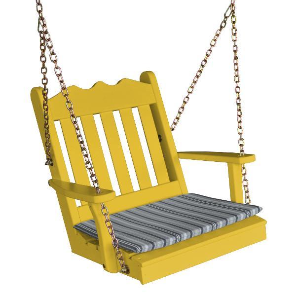 A &amp; L Furniture Yellow Pine 2ft Royal English Chair Swing Swings Unfinished