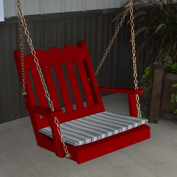 A &amp; L Furniture Yellow Pine 2ft Royal English Chair Swing Swings Unfinished