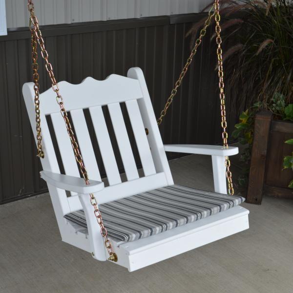 A &amp; L Furniture Yellow Pine 2ft Royal English Chair Swing Swings Unfinished