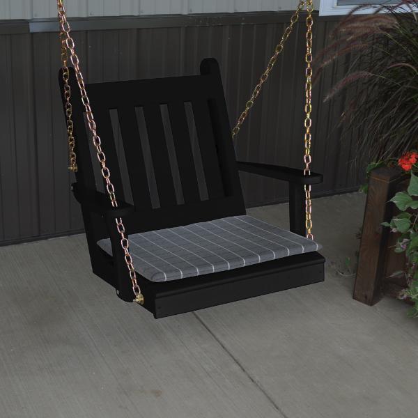 A &amp; L Furniture Yellow Pine 2ft Traditional English Chair Swing Swings Unfinished