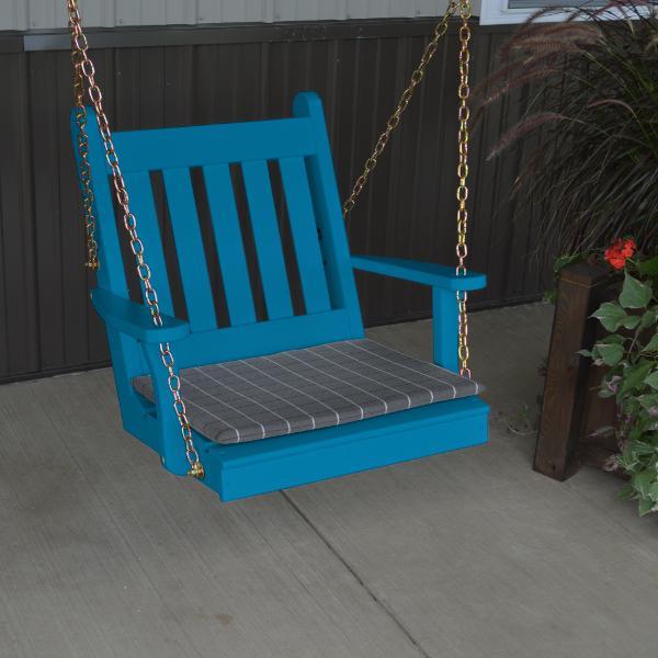 A &amp; L Furniture Yellow Pine 2ft Traditional English Chair Swing Swings Unfinished