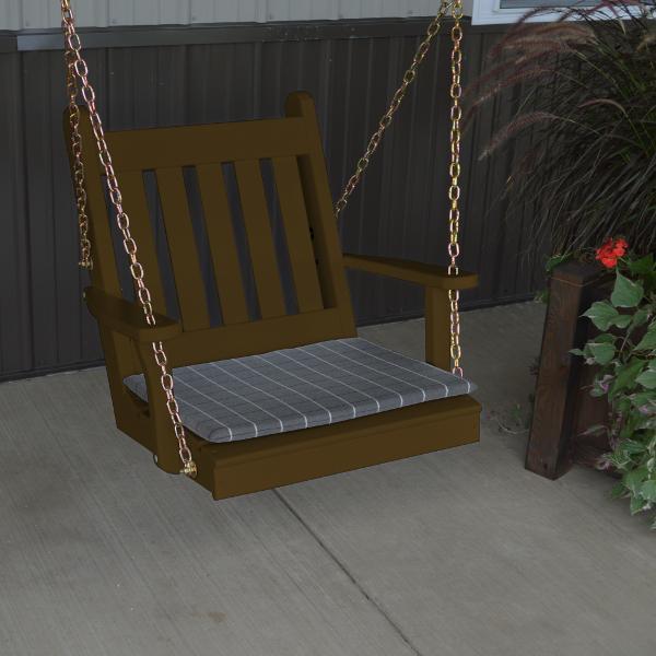 A &amp; L Furniture Yellow Pine 2ft Traditional English Chair Swing Swings Unfinished