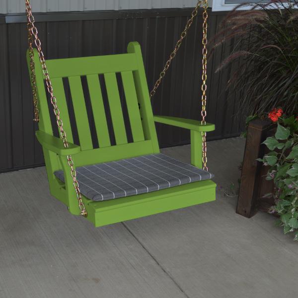 A &amp; L Furniture Yellow Pine 2ft Traditional English Chair Swing Swings Unfinished