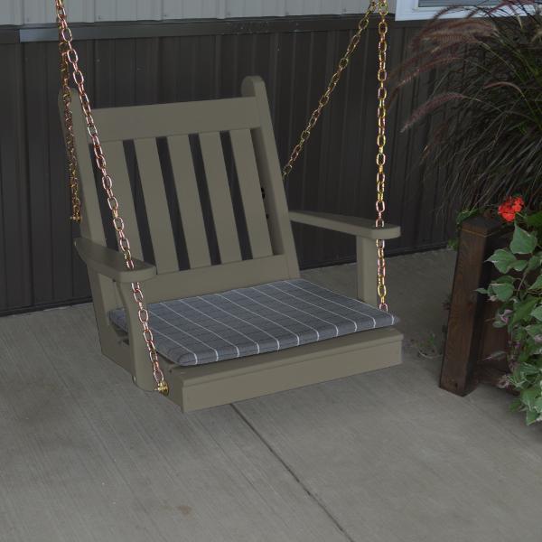 A &amp; L Furniture Yellow Pine 2ft Traditional English Chair Swing Swings Unfinished