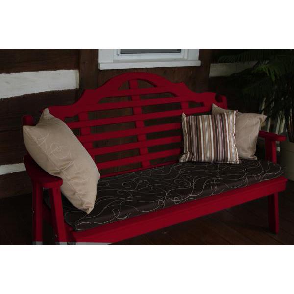 A &amp; L Furniture Yellow Pine Marlboro Garden Bench Garden Benches 4ft / Unfinished