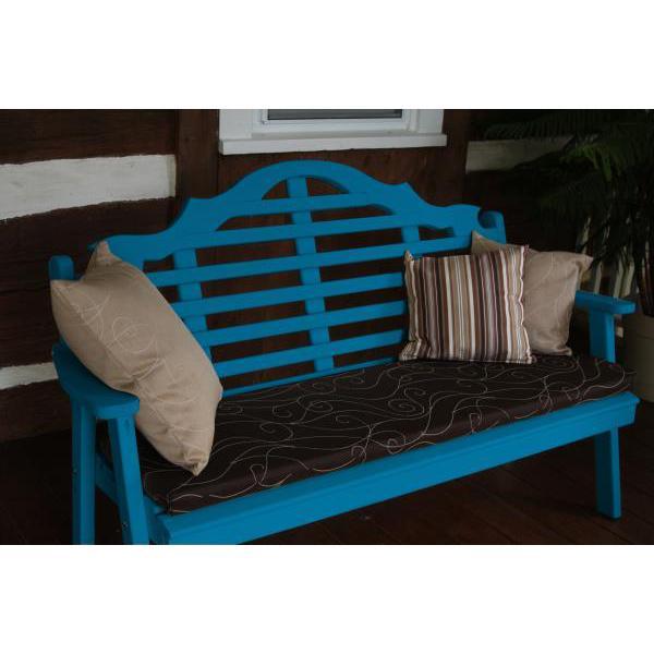 A &amp; L Furniture Yellow Pine Marlboro Garden Bench Garden Benches 4ft / Unfinished