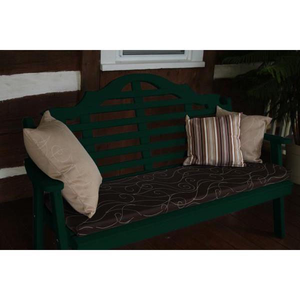A &amp; L Furniture Yellow Pine Marlboro Garden Bench Garden Benches 4ft / Unfinished
