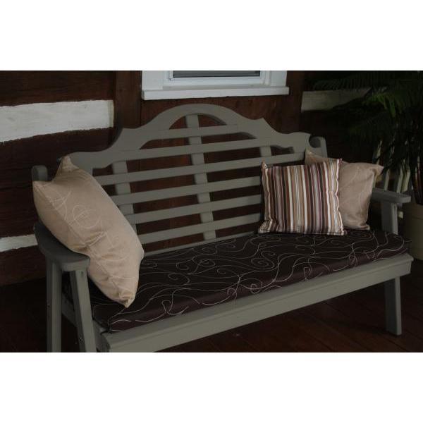A &amp; L Furniture Yellow Pine Marlboro Garden Bench Garden Benches 4ft / Unfinished