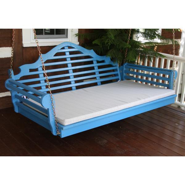 A &amp; L Furniture Yellow Pine Marlboro Swing Bed Size 6ft and 75” Swing Beds 6ft / Unfinished / No