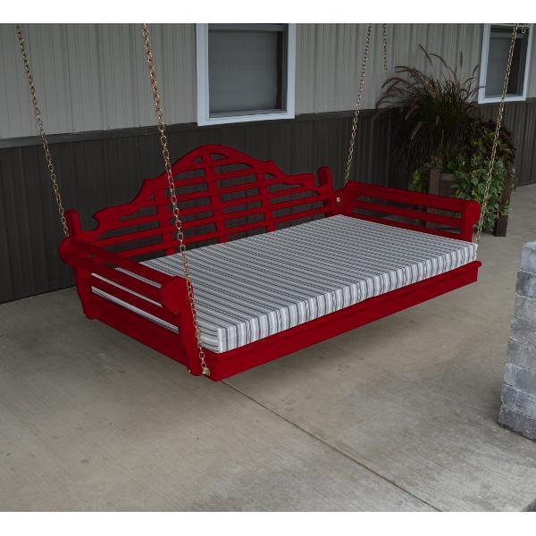 A &amp; L Furniture Yellow Pine Marlboro Swing Bed Size 6ft and 75” Swing Beds 6ft / Unfinished / No