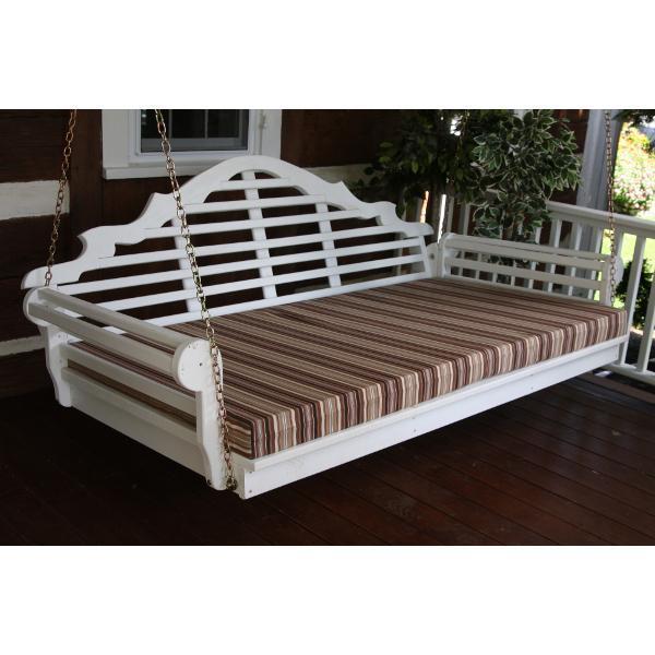 A &amp; L Furniture Yellow Pine Marlboro Swing Bed Size 6ft and 75” Swing Beds 6ft / Unfinished / No