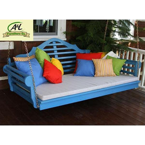 A & L Furniture Yellow Pine Marlboro Swing Bed Size 6ft and 75” Swing Beds 6ft / Unfinished / No