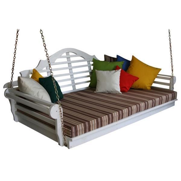 A &amp; L Furniture Yellow Pine Marlboro Swing Bed Size 6ft and 75” Swing Beds 6ft / Unfinished / No