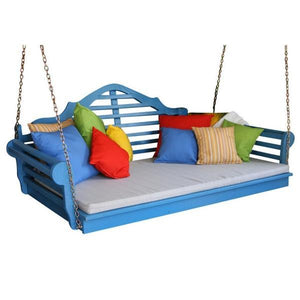A & L Furniture Yellow Pine Marlboro Swing Bed Swing Beds 4ft / Unfinished / No
