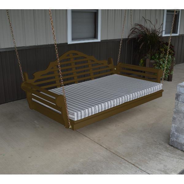A &amp; L Furniture Yellow Pine Marlboro Swing Bed Swing Beds 4ft / Unfinished / No