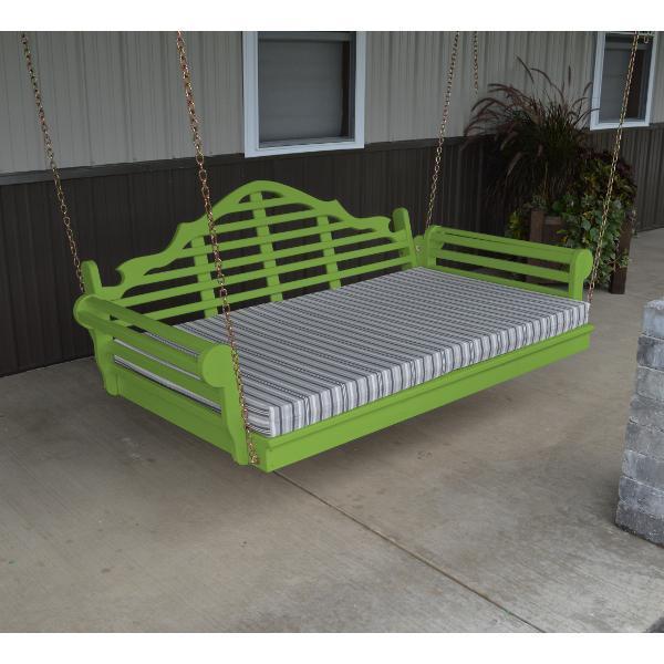 A &amp; L Furniture Yellow Pine Marlboro Swing Bed Swing Beds 4ft / Unfinished / No