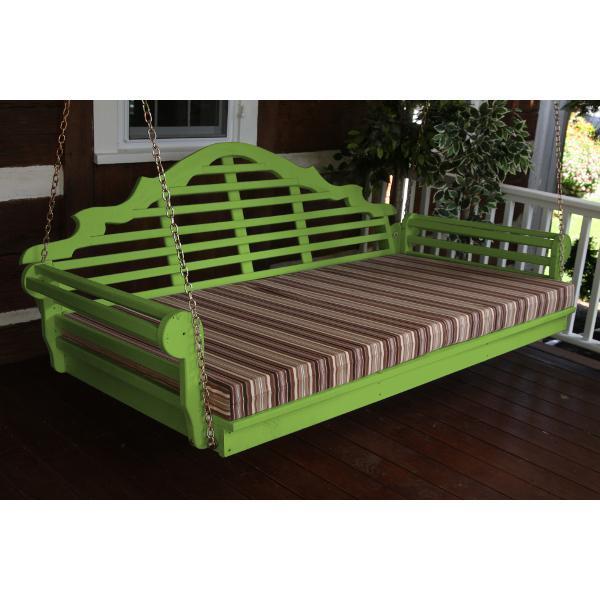 A &amp; L Furniture Yellow Pine Marlboro Swing Bed Swing Beds 4ft / Unfinished / No