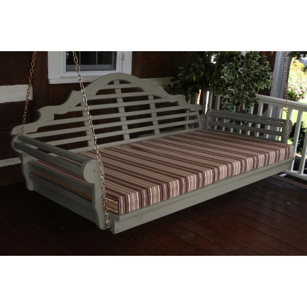 A &amp; L Furniture Yellow Pine Marlboro Swing Bed Swing Beds 4ft / Unfinished / No