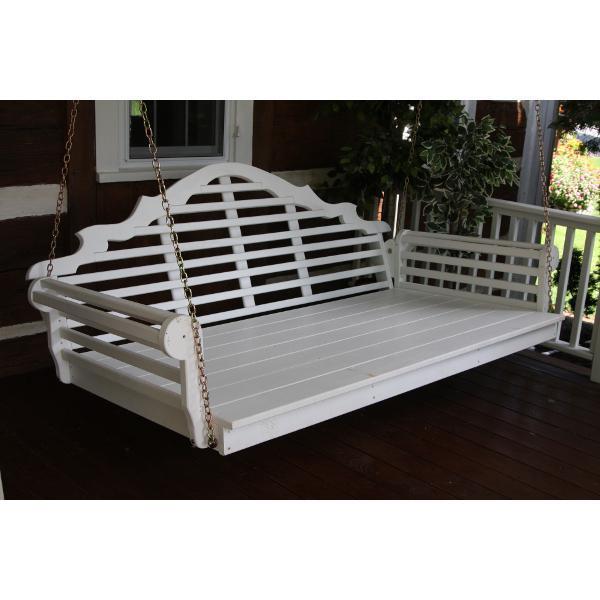 A &amp; L Furniture Yellow Pine Marlboro Swing Bed Swing Beds 4ft / Unfinished / No
