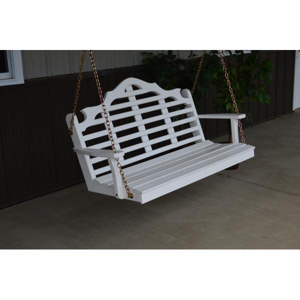 A &amp; L Furniture Yellow Pine Marlboro Swing Swings 4ft / Unfinished