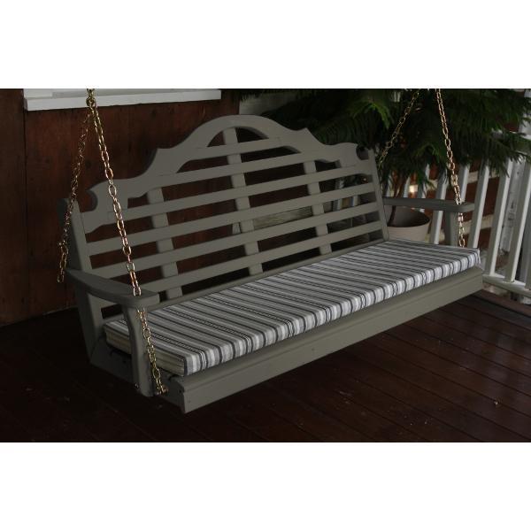 A &amp; L Furniture Yellow Pine Marlboro Swing Swings 4ft / Unfinished