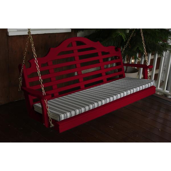 A &amp; L Furniture Yellow Pine Marlboro Swing Swings 4ft / Unfinished
