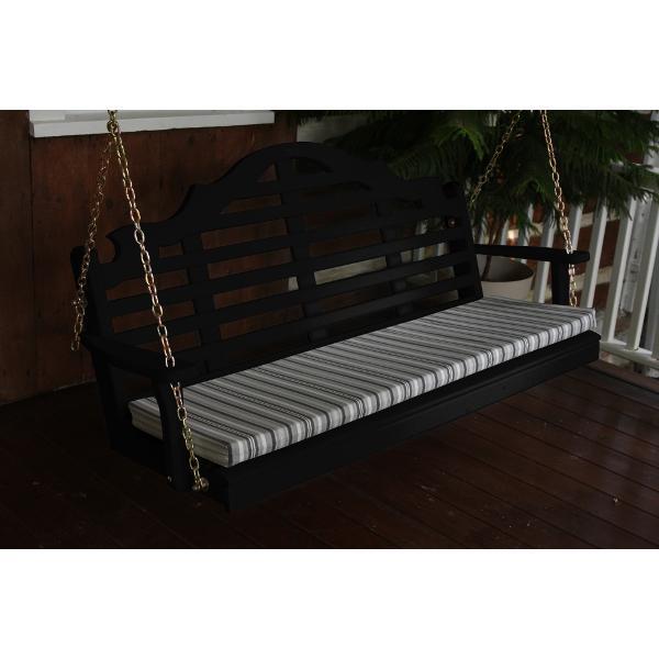 A &amp; L Furniture Yellow Pine Marlboro Swing Swings 5ft / Black