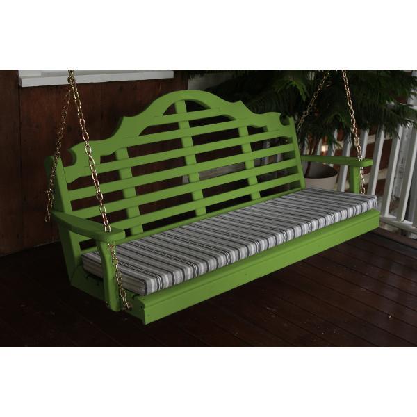 A &amp; L Furniture Yellow Pine Marlboro Swing Swings 5ft / Lime Green