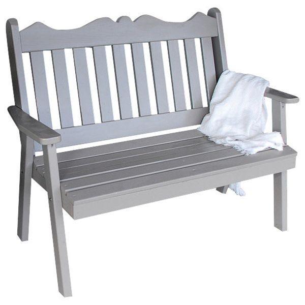 Yellow Pine Royal English Garden Bench - The Charming Bench Company