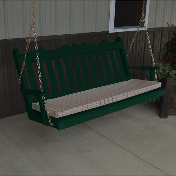 A &amp; L Furniture Yellow Pine Royal English Garden Swing Swings 4ft / Unfinished