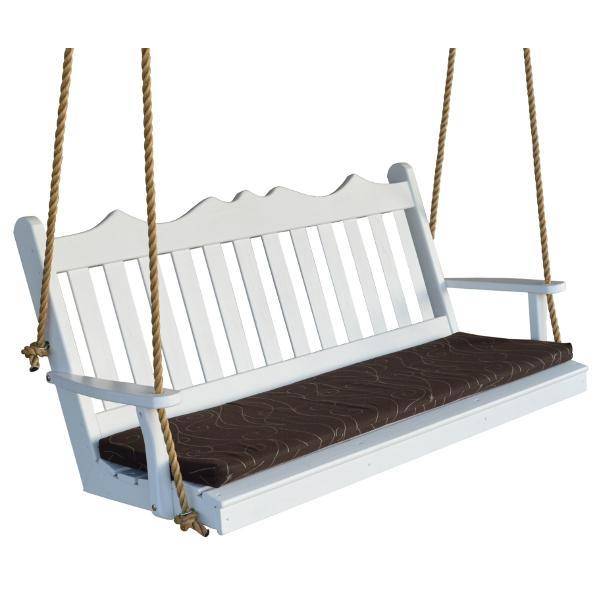 A &amp; L Furniture Yellow Pine Royal English Garden Swing Swings 4ft / Unfinished