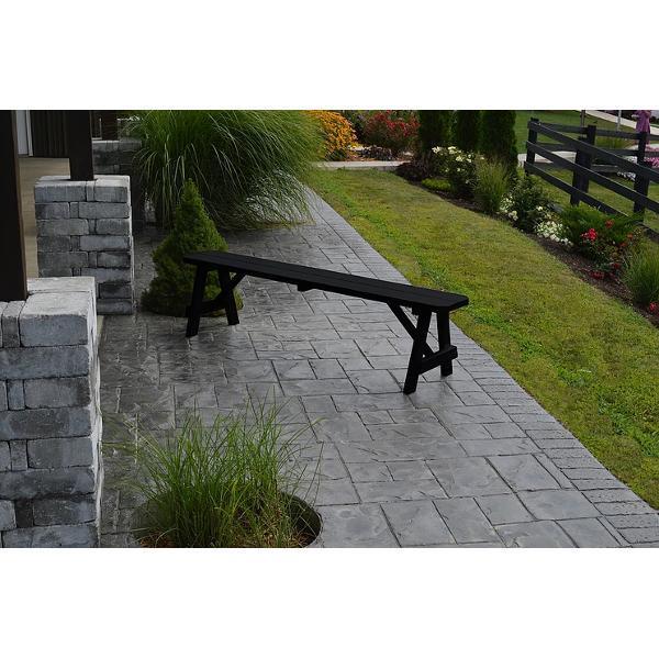 A &amp; L Furniture Yellow Pine Traditional Bench Picnic Bench 2ft / Unfinished