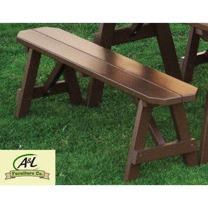 A & L Furniture Yellow Pine Traditional Bench Picnic Bench 2ft / Unfinished