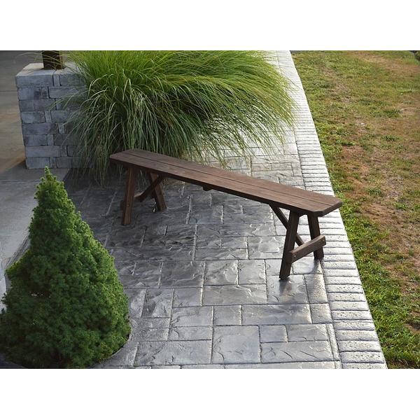 A &amp; L Furniture Yellow Pine Traditional Bench – Size 5ft, 6ft, 8ft Picnic Bench 5ft / Unfinished