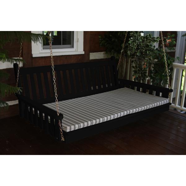 A &amp; L Furniture Yellow Pine Traditional English Swing Bed Swing Beds 4ft / Unfinished / No