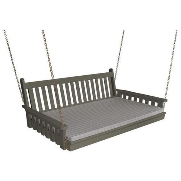 A &amp; L Furniture Yellow Pine Traditional English Swing Bed Swing Beds 4ft / Unfinished / No
