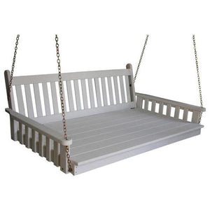 A & L Furniture Yellow Pine Traditional English Swing Bed Swing Beds 4ft / Unfinished / No