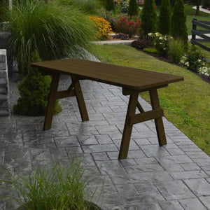 A & L Furniture Yellow Pine Traditional Table Only – Size 6ft and 8ft Table 6ft / Coffee / No